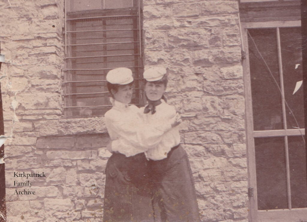 Kathryn "Kitty" Talbott (later Blake) and Dorothy Edna Clabaugh (later Mrs. T.S. Hanna